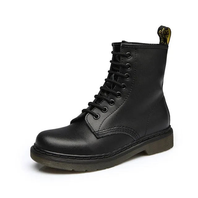 2020 Boots Women Genuine Leather Shoes For Winter Boots Shoes Woman Casual Spring Genuine Leather Botas Mujer Female Ankle Boots
