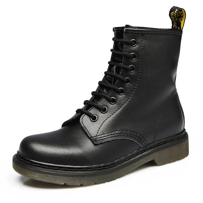 2020 Boots Women Genuine Leather Shoes For Winter Boots Shoes Woman Casual Spring Genuine Leather Botas Mujer Female Ankle Boots