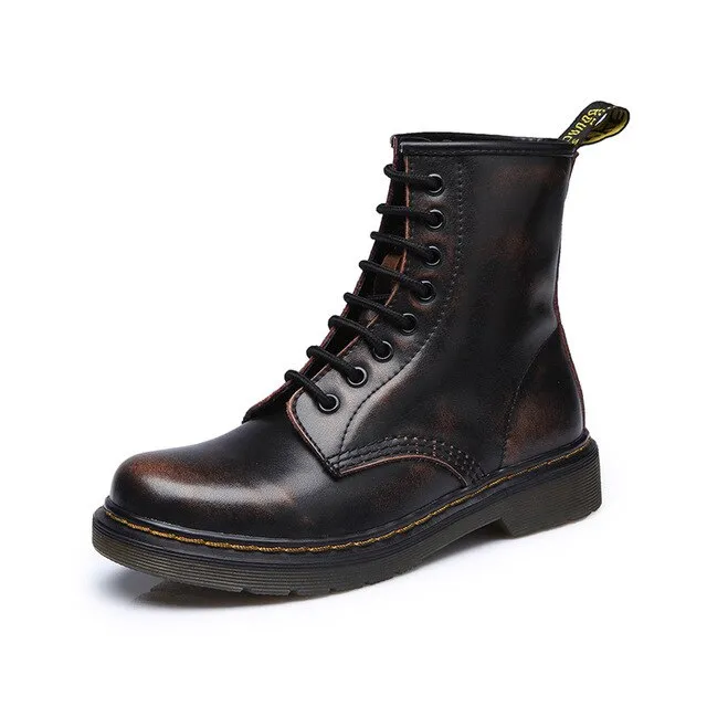 2020 Boots Women Genuine Leather Shoes For Winter Boots Shoes Woman Casual Spring Genuine Leather Botas Mujer Female Ankle Boots