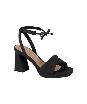 BEIRA RIO BLOCK HEEL SANDALS WITH ANKLE STRAP