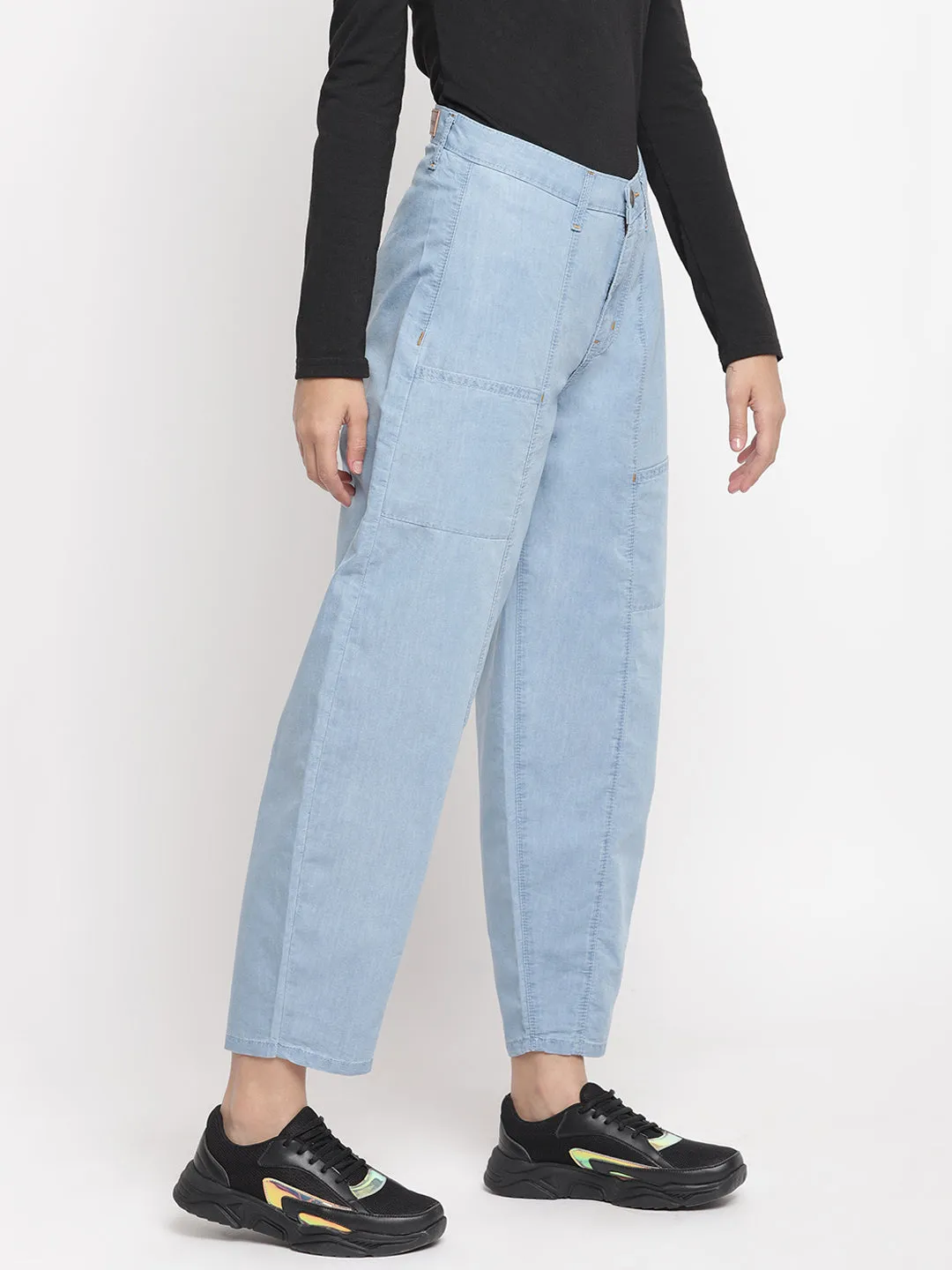 Blue Slouchy Fit Jeans
