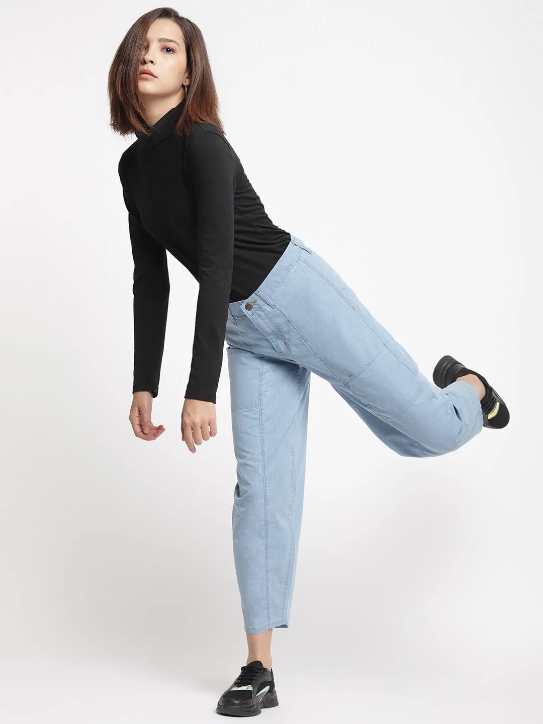Blue Slouchy Fit Jeans
