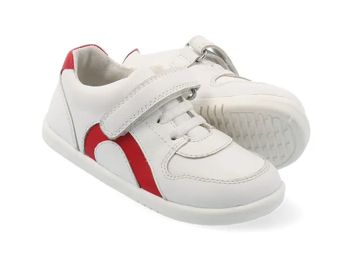 Bobux I Walk Comet White   Red Trainers