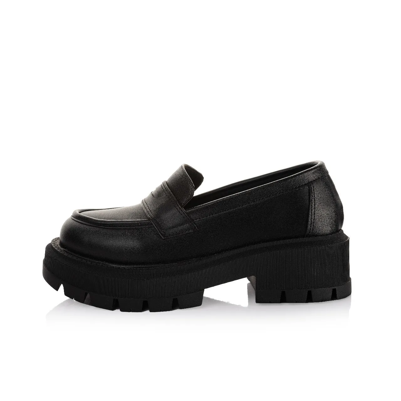 Bordeaux Suede Platform Loafer