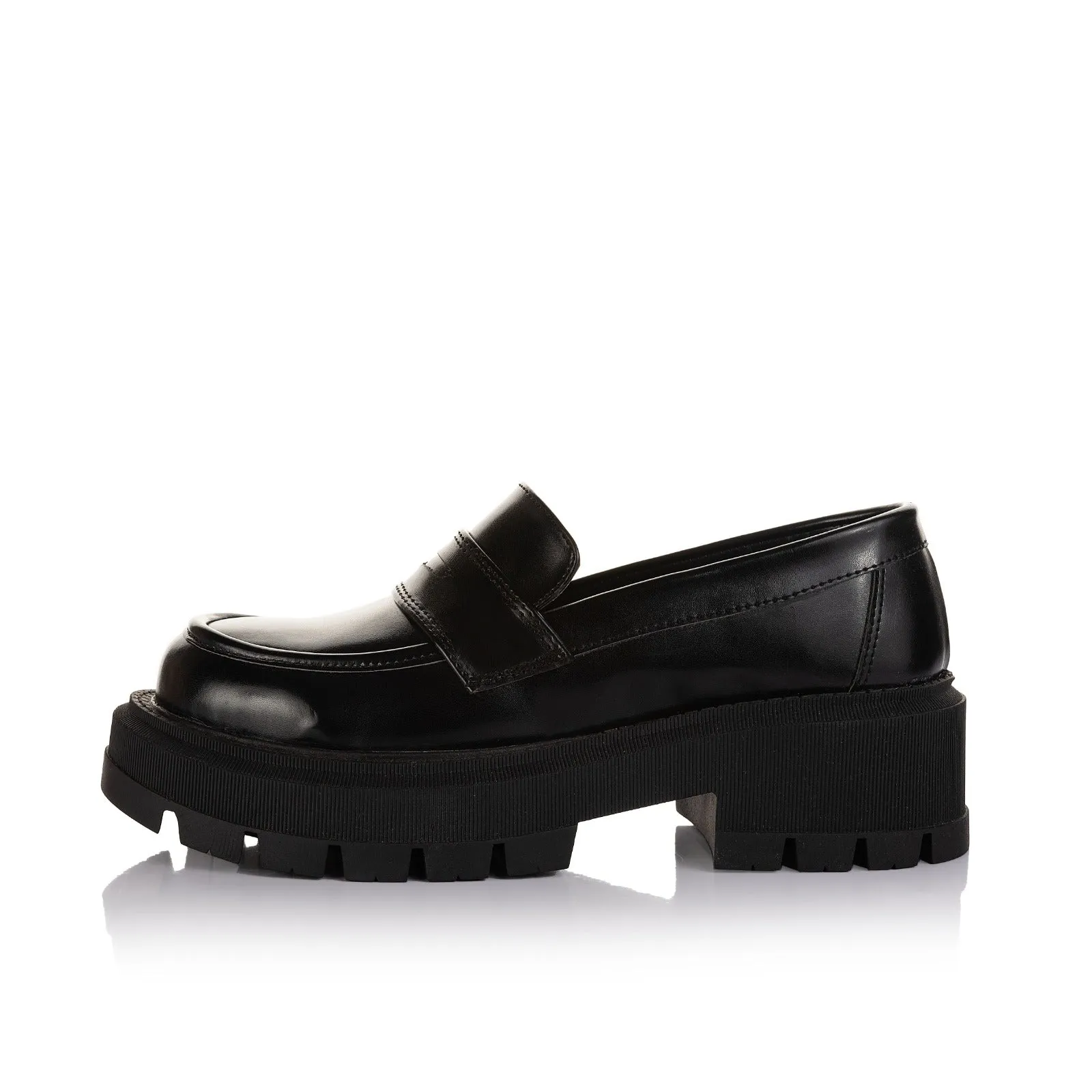Bordeaux Suede Platform Loafer