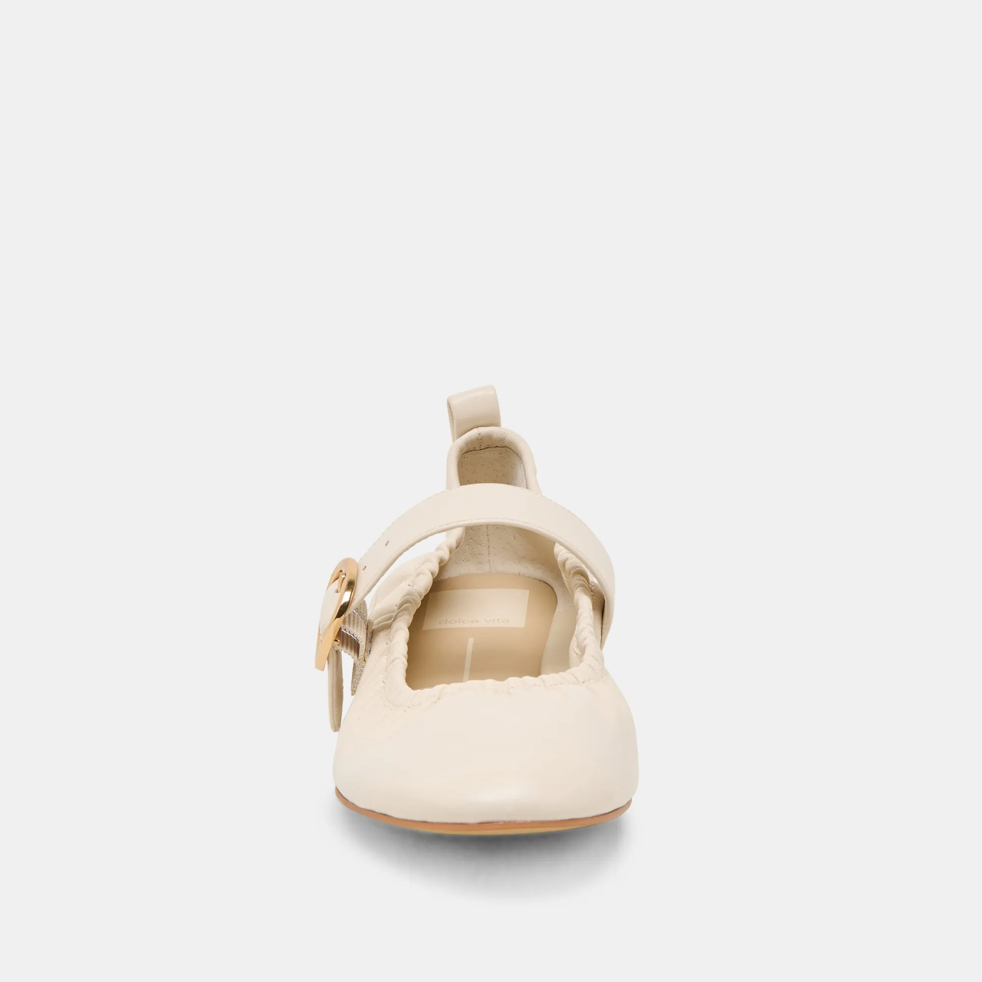 CAELY BALLET FLATS BONE LEATHER