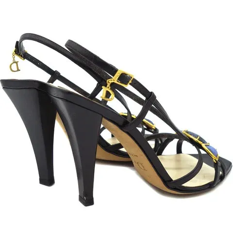CHRISTIAN DIOR JEWELED PIEDRA SANDALS