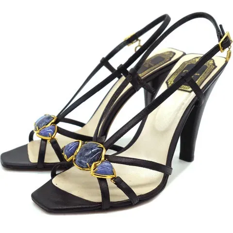 CHRISTIAN DIOR JEWELED PIEDRA SANDALS