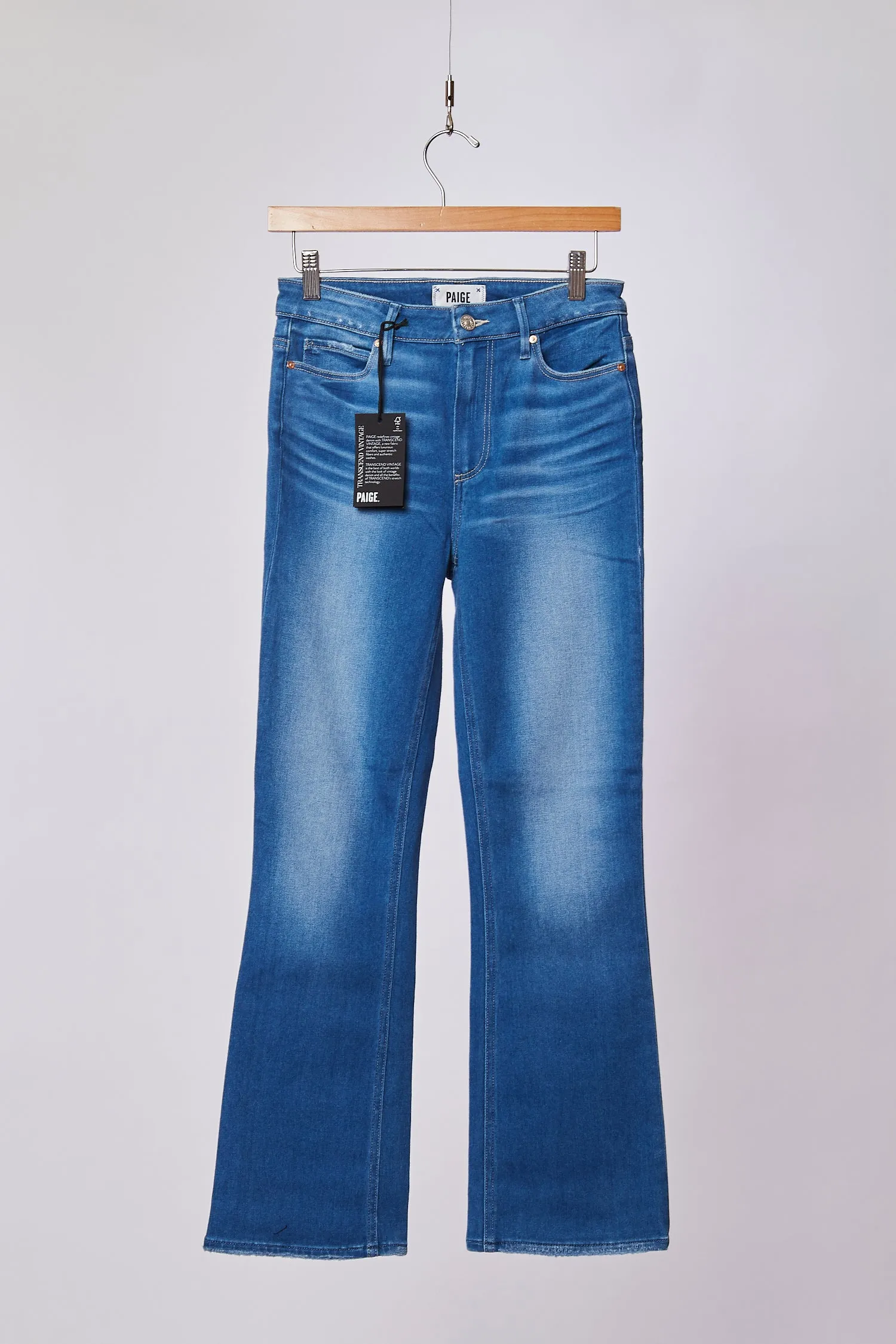 CLAUDINE HIGH RISE ANKLE FLARE TOUR DISTRESSED