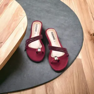 Crimson Luxe Flats