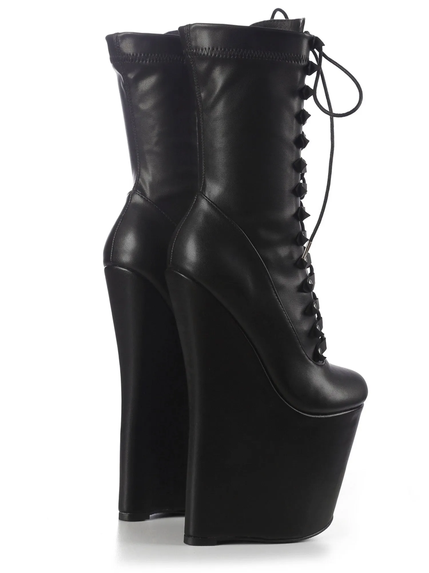 Crypt Lace-Up Platform Ankle Boots