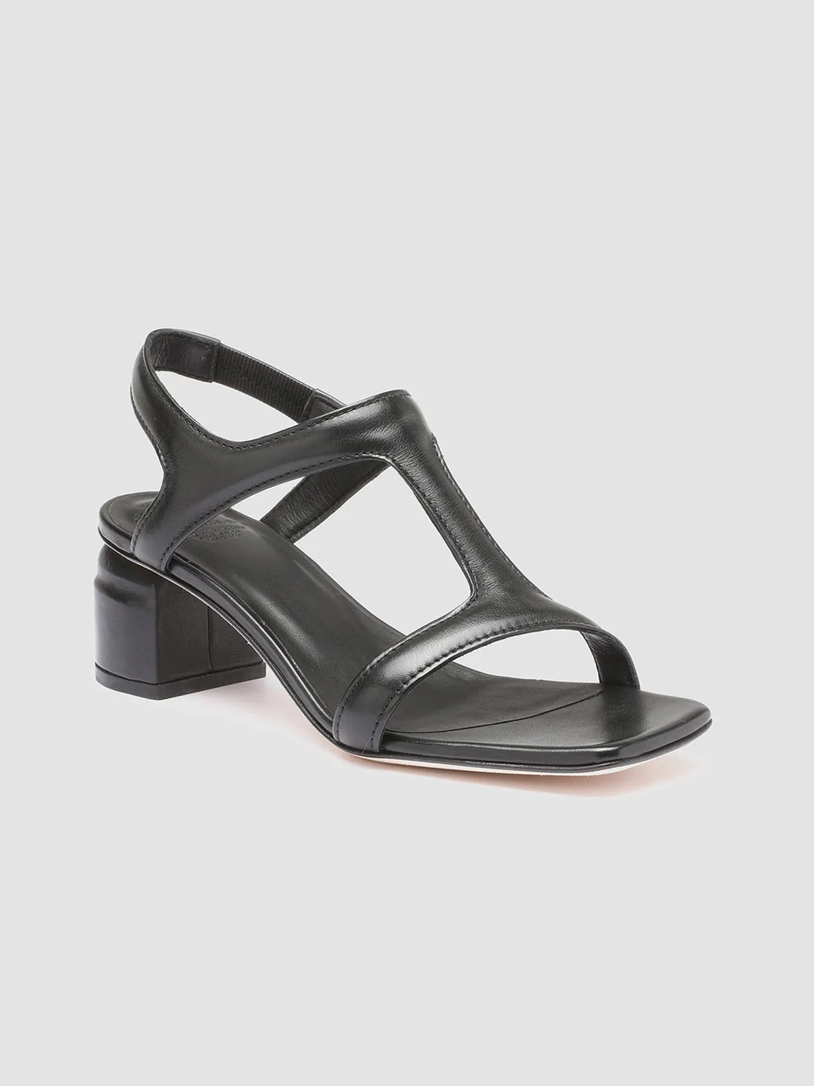 ELSIE 002 - Black Nappa Leather Sandals