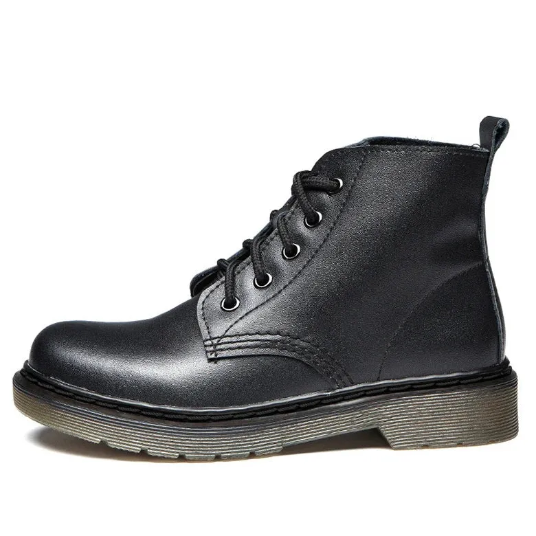 Genuine Leather Punk Ankle Boots