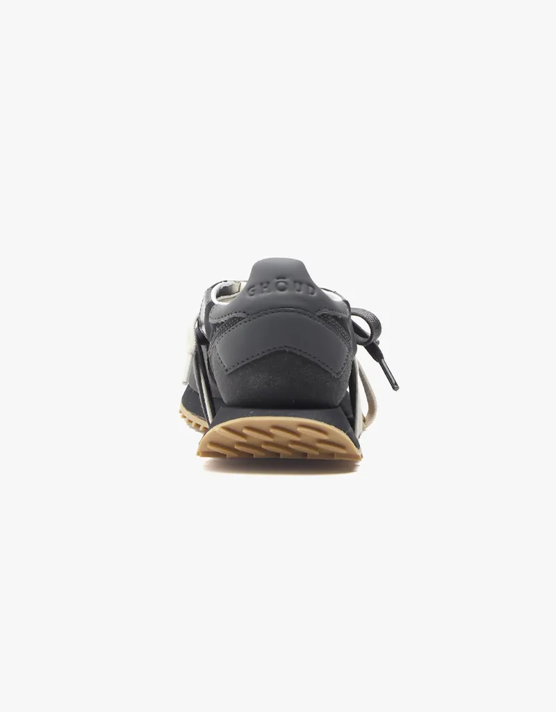 GHŌUD Rush Low Starlight Sneakers in Monoblock Black