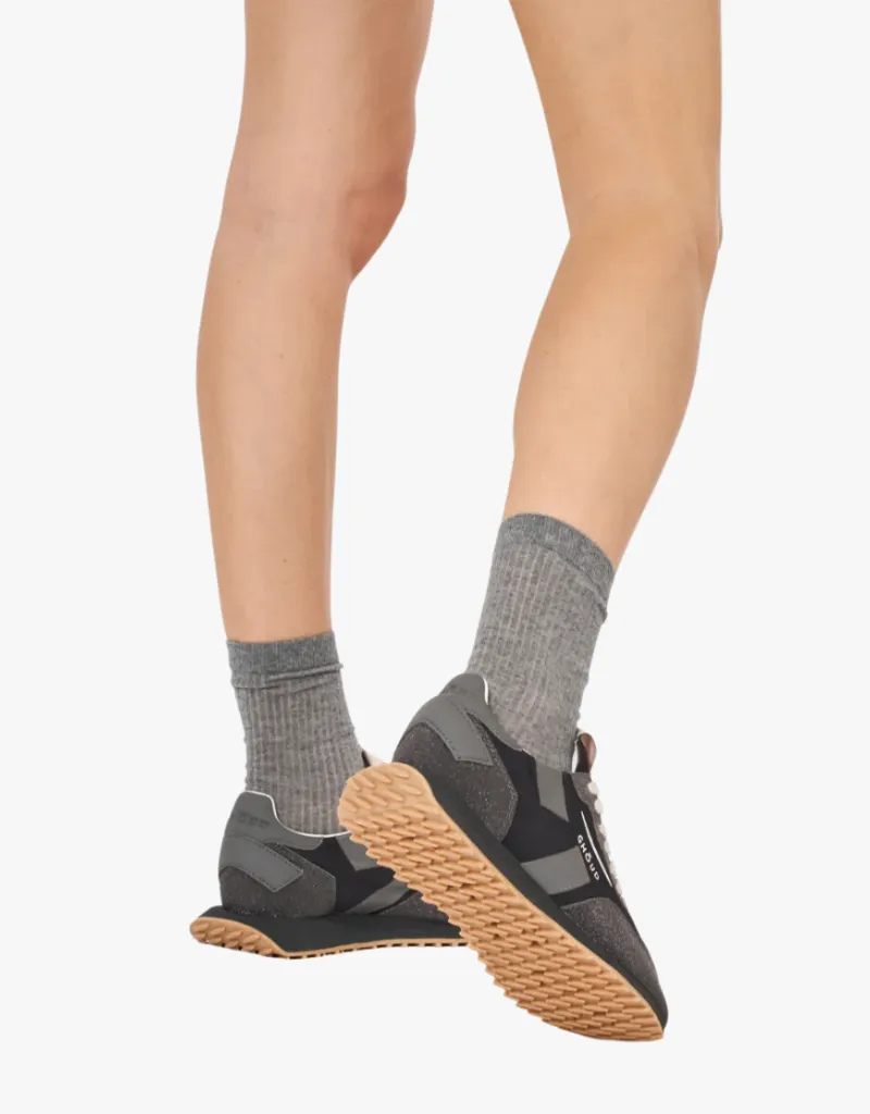 GHŌUD Rush Low Starlight Sneakers in Monoblock Black