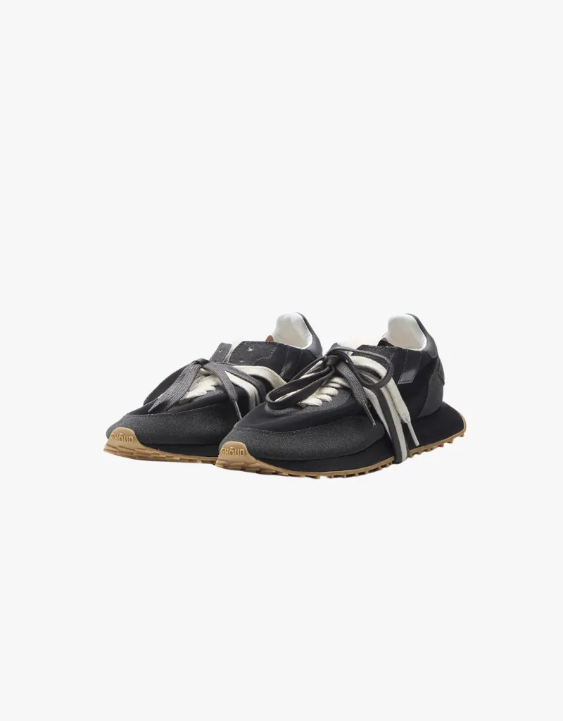 GHŌUD Rush Low Starlight Sneakers in Monoblock Black