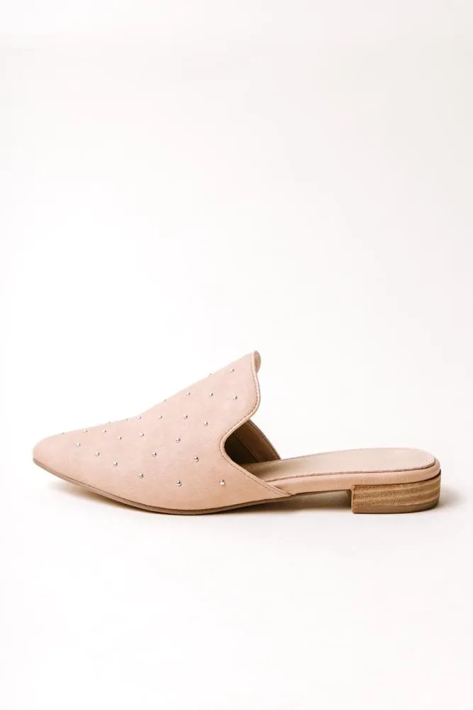 Grace Studded Mule in Rose