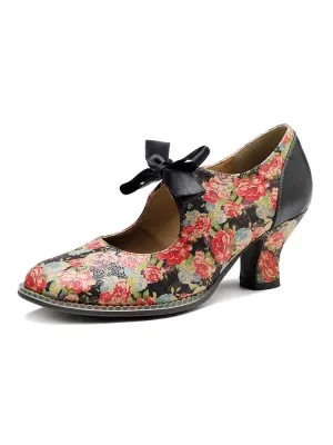 Hand-Painted Floral Laces Elegant Shoes