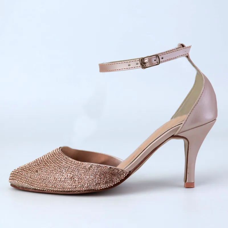 JC Pumps Rhinestone Stiletto Ankle Strap Sandal #4538 #22