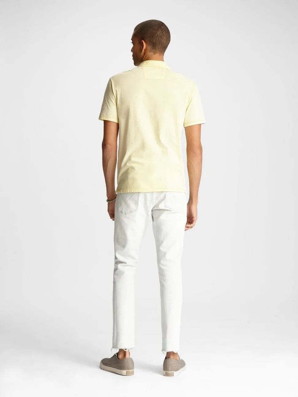 John Varvatos KNOXVILLE S/S PEACE POLO Lemon