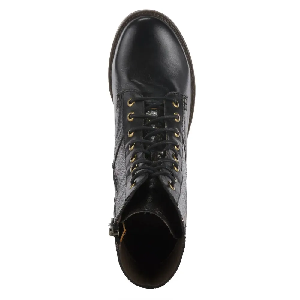 L'artiste By Spring Step Marty-Met Black Multi Leather Boot (Women's)