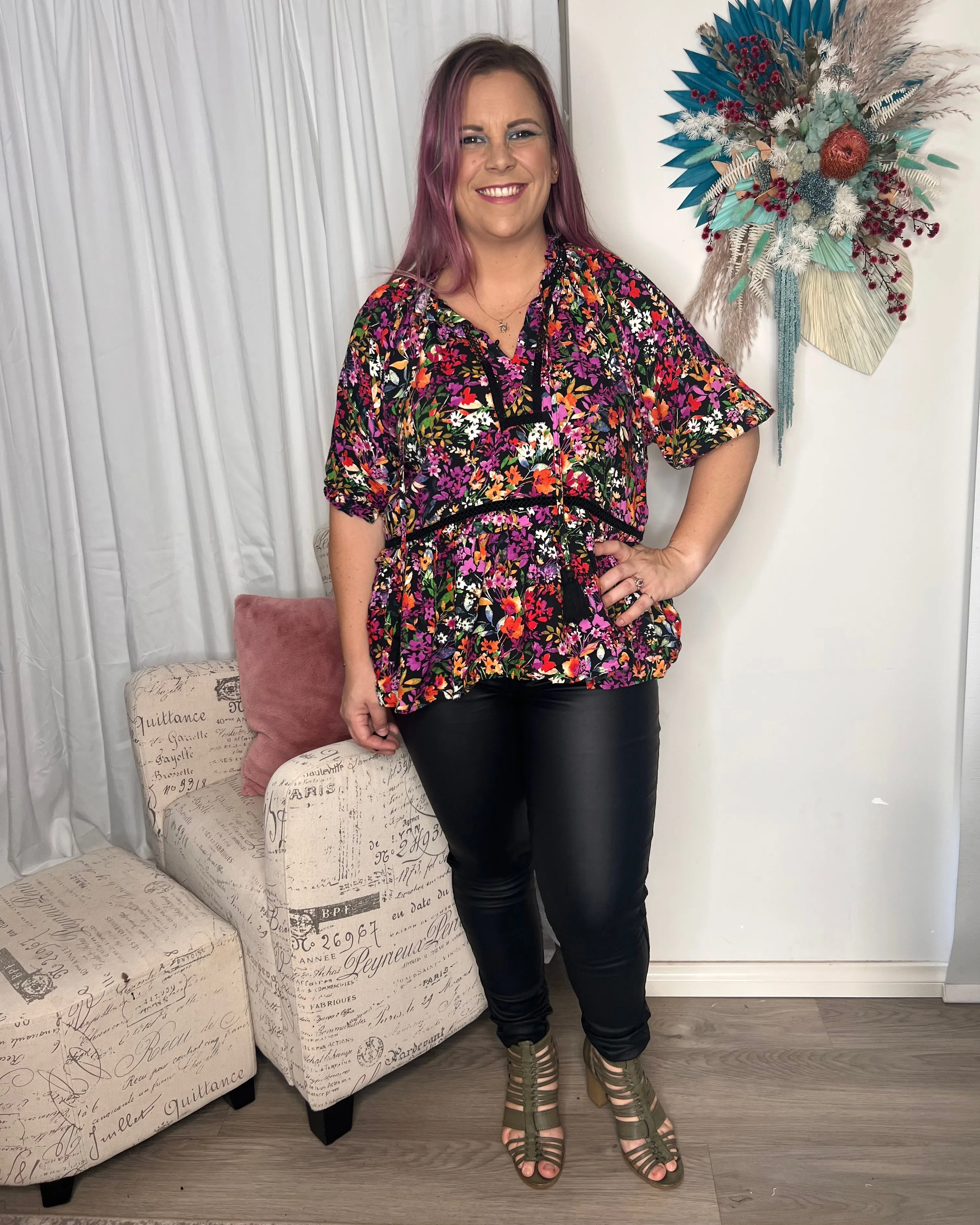 Leather Look Pants