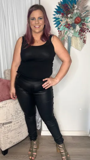 Leather Look Pants