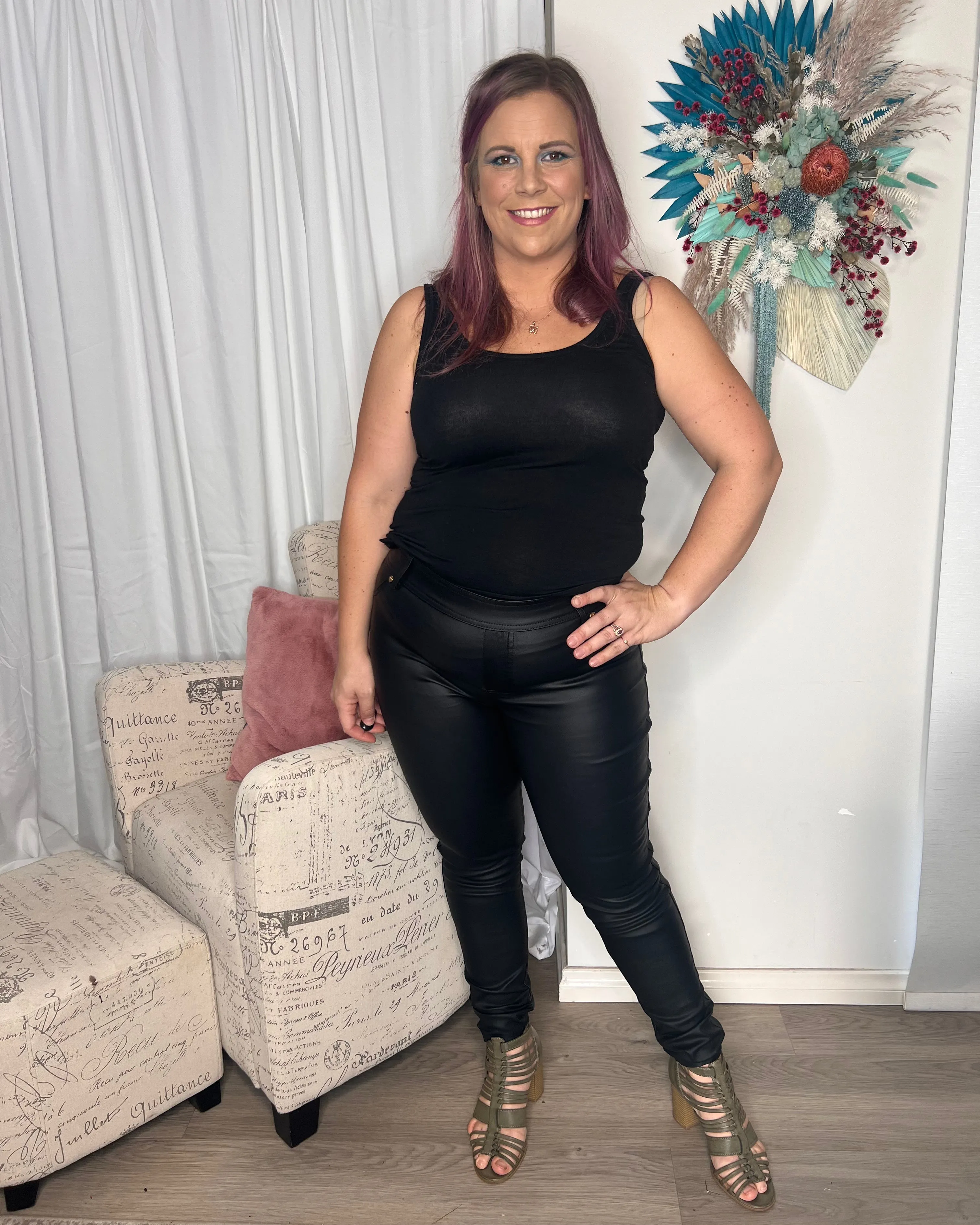 Leather Look Pants