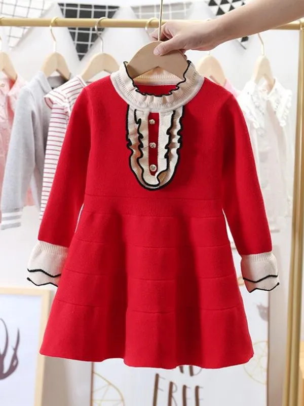 Look Your Best Ruffle Bib Dress