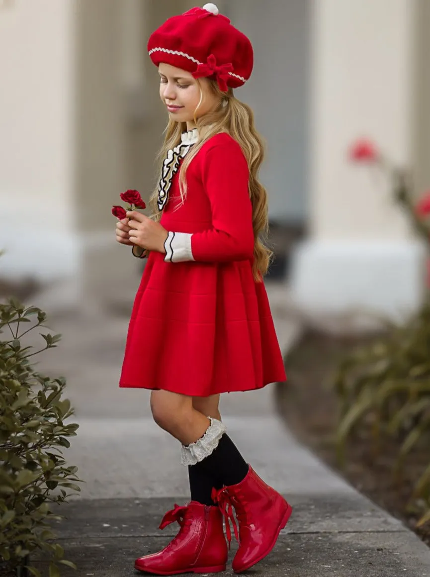 Look Your Best Ruffle Bib Dress