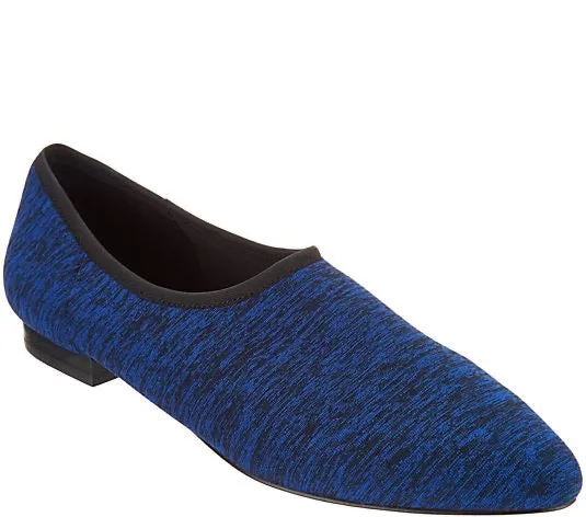 Lori Goldstein Collection Stretch Knit Slip On Flat, Size 7.5