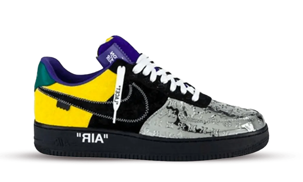 LOUIS VUITTON NIKE AIR FORCE 1 LOW SILVER