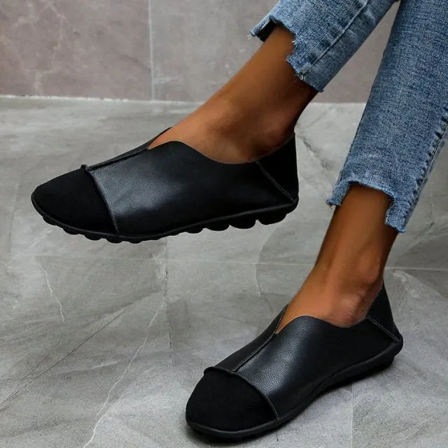 Luscious Leather Unlined Moccasin Style Shoes