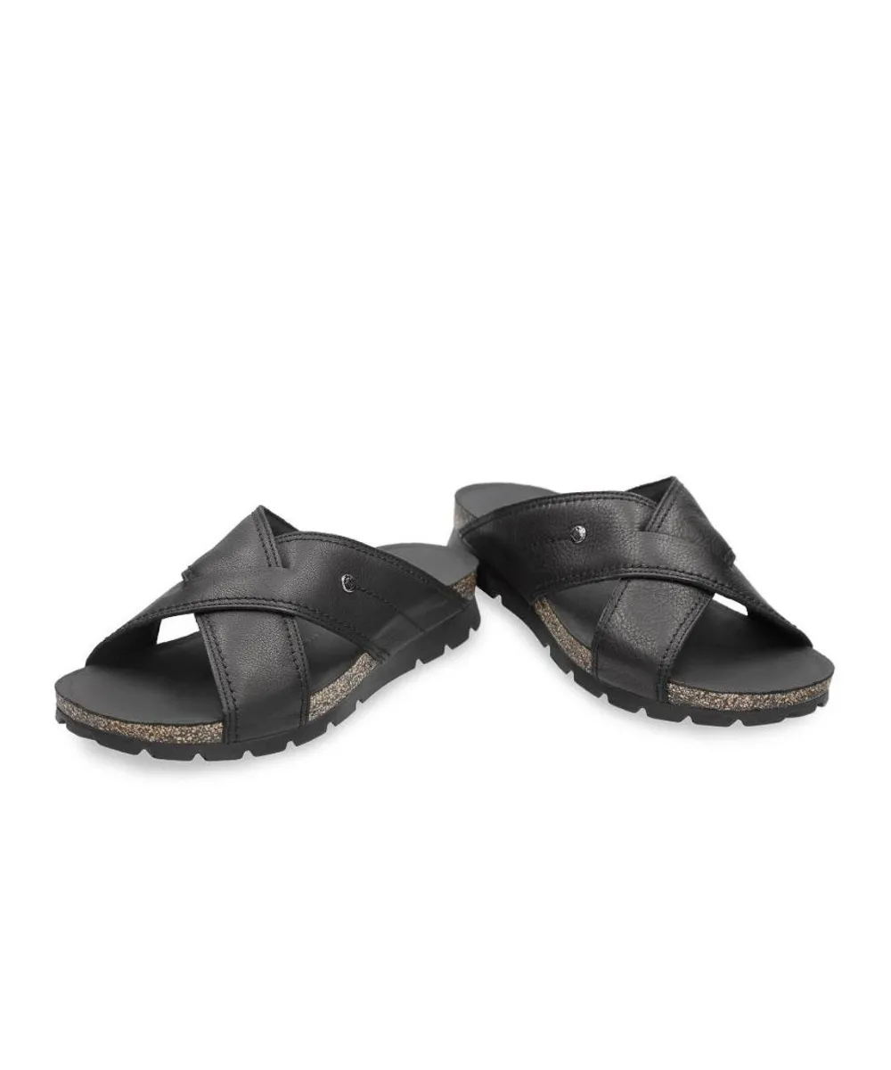 PANAMA JACK SALMAN C14 SANDALS IN BLACK