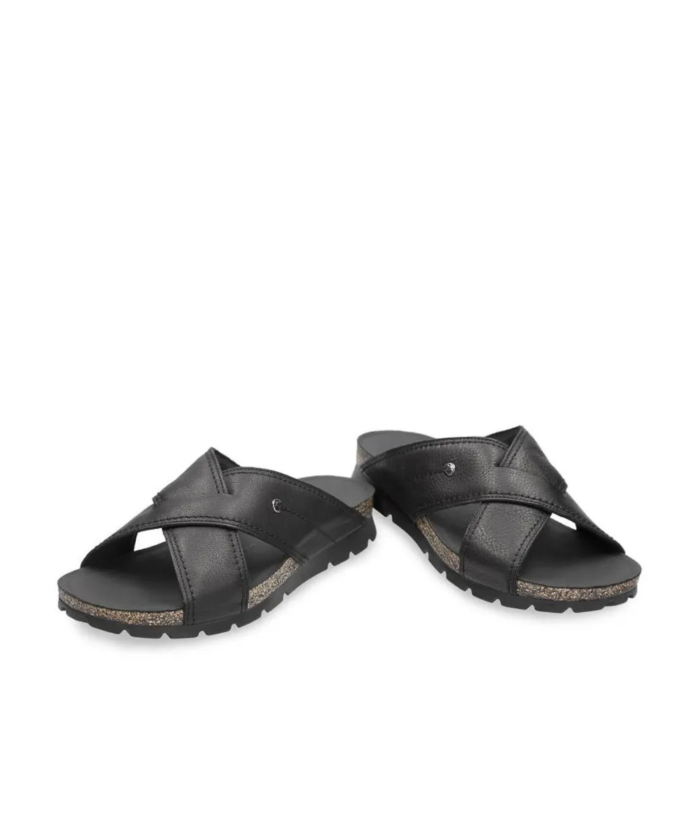 PANAMA JACK SALMAN C14 SANDALS IN BLACK