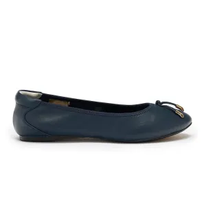 Pimlico - Navy Leather Ballet Flat