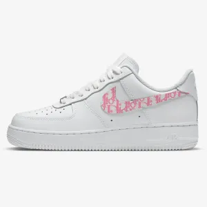 Pink Print Tick AF1