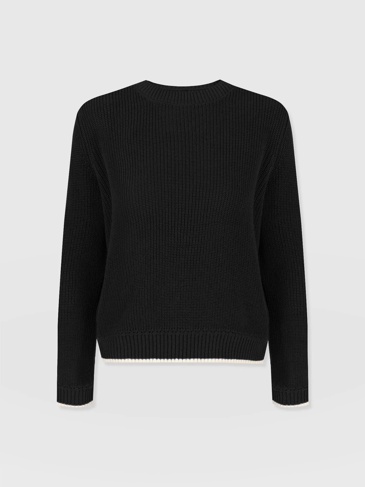 Remy Crop Jumper - Black