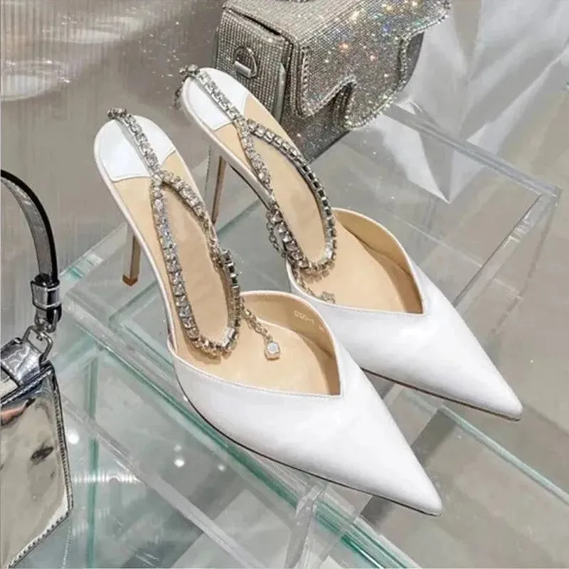 Rhinestone High Heel Pumps