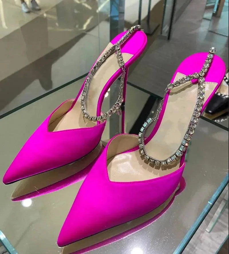 Rhinestone High Heel Pumps