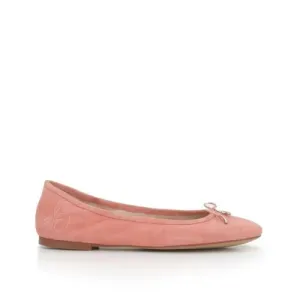 Sam Edelman Felicia Peach Slip On Rounded Closed Toe Flexible Ballet Flat