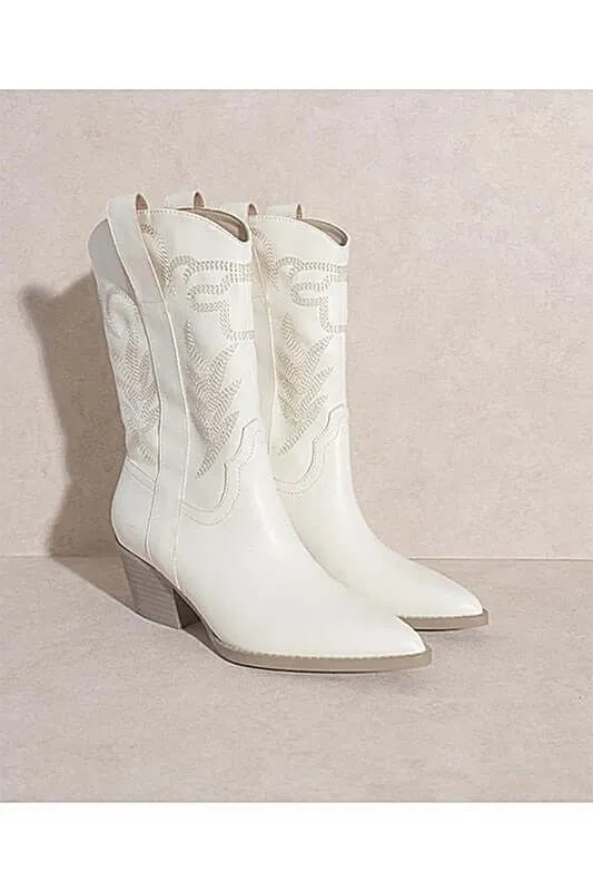 Sephira Point Toe Western Cowboy Boots