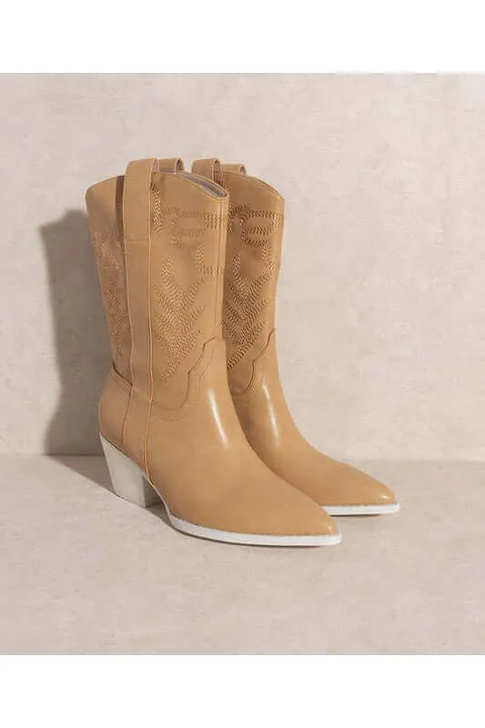 Sephira Point Toe Western Cowboy Boots