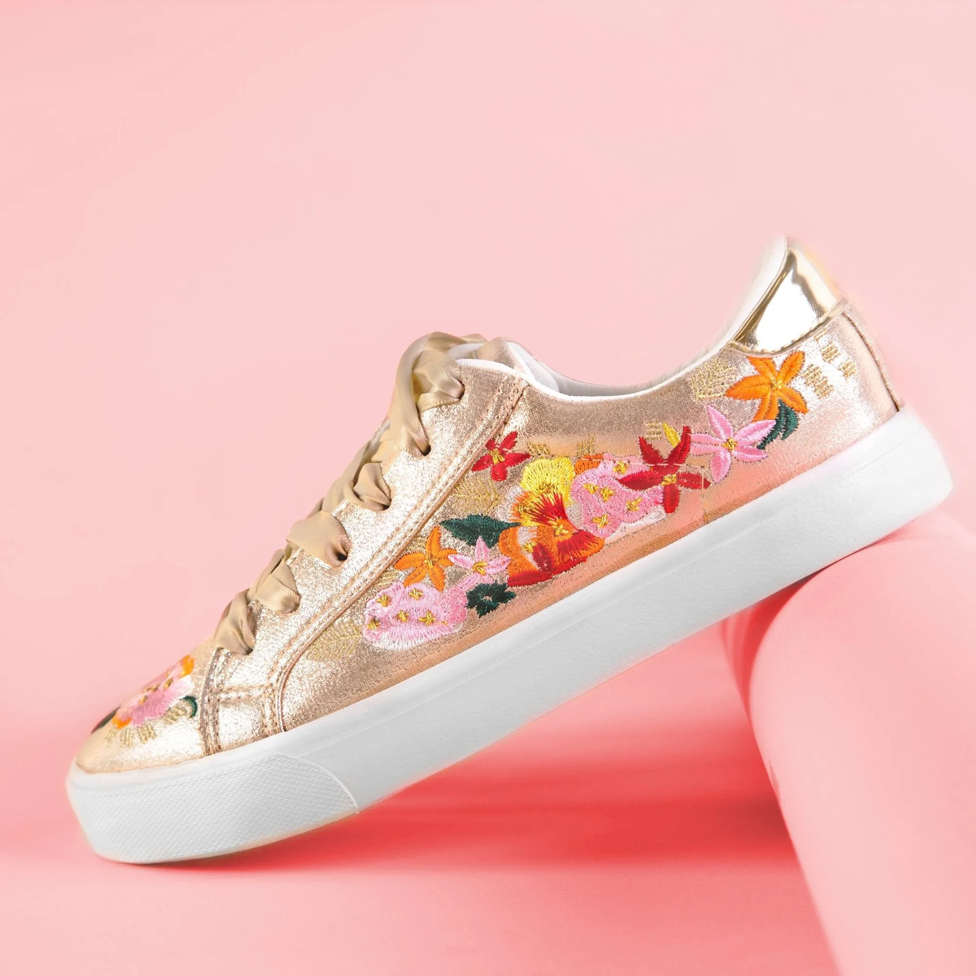 Sneakers Bloom Embroidery Platinum
