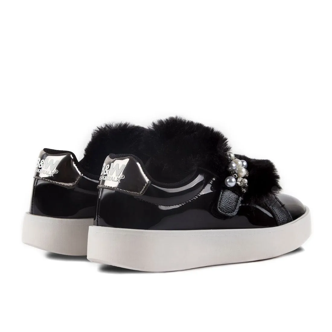 Sneakers Damsel Black Fur