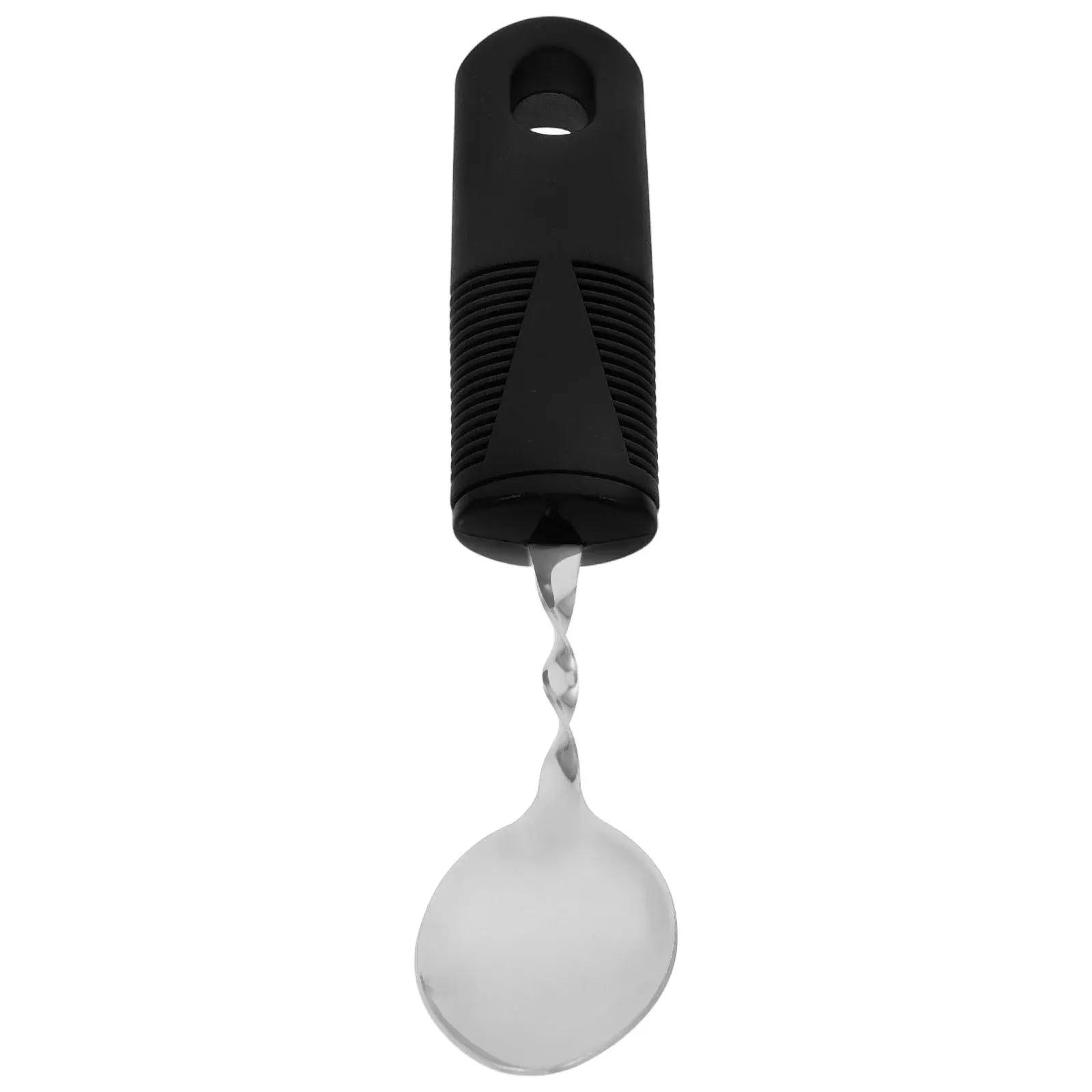 Spoon Anti-shake Silverware for Adults Handle Handicapped Utensils Black Soup Ramen Noodle Nurse