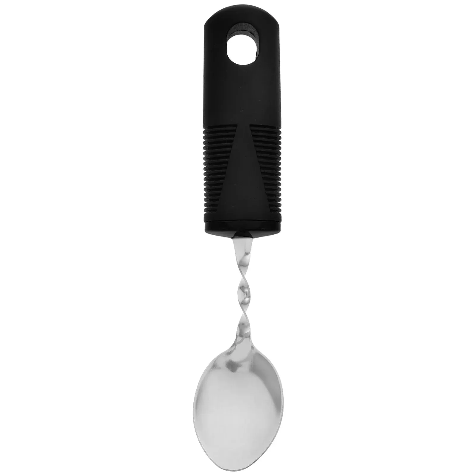 Spoon Anti-shake Silverware for Adults Handle Handicapped Utensils Black Soup Ramen Noodle Nurse