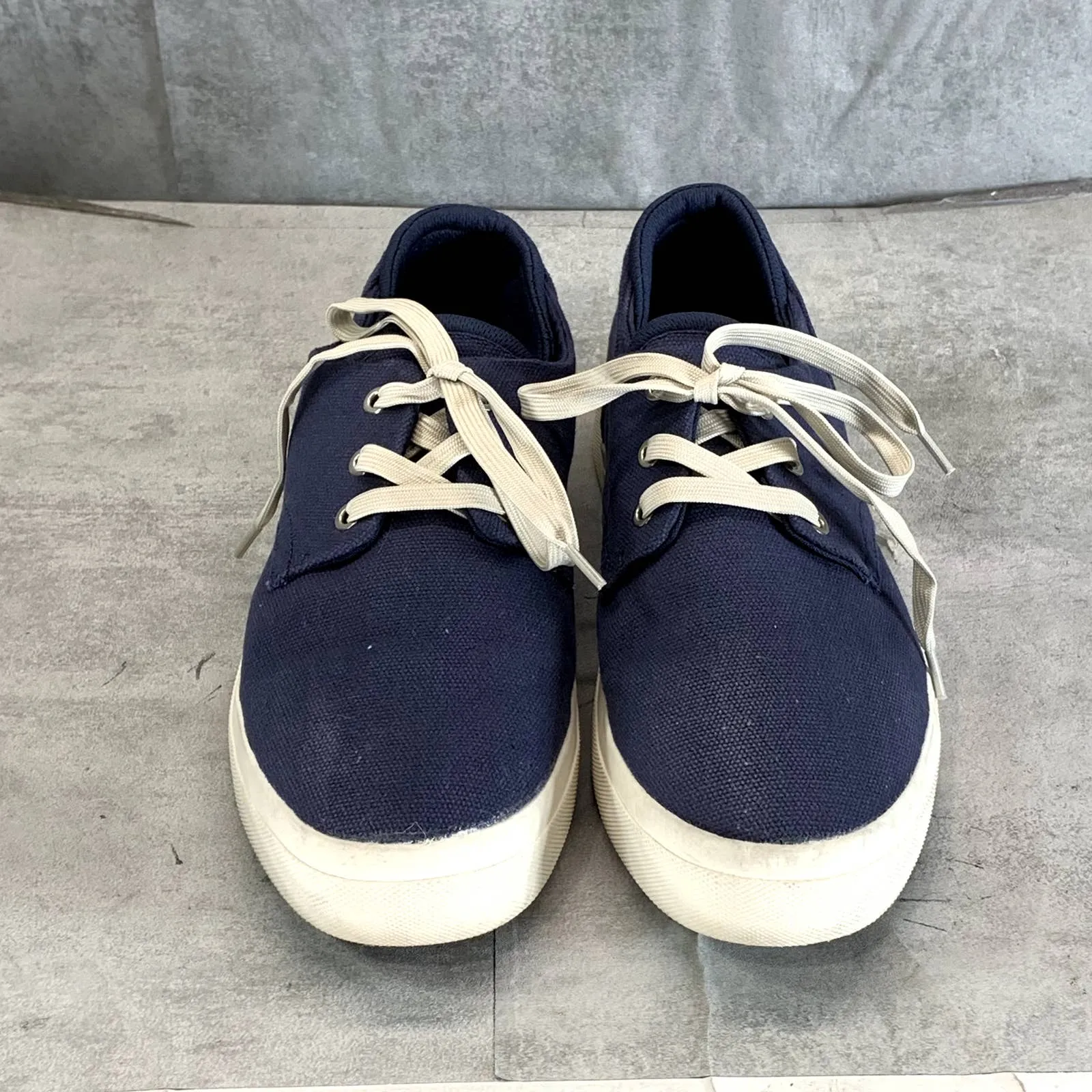 SUN STONE Men's Navy Kiva Lace-Up Core Sneakers SZ 9.5