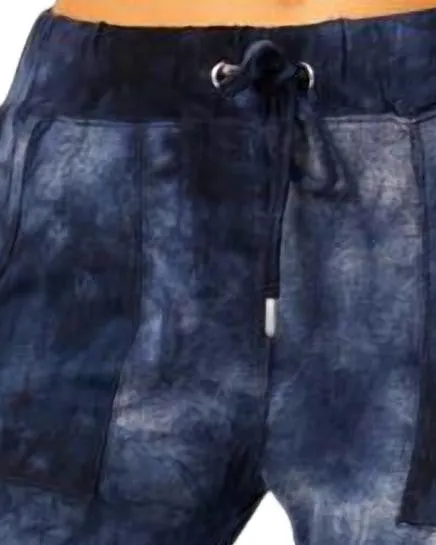 Super Soft Tye-Dye Joggers In Denim | Denim
