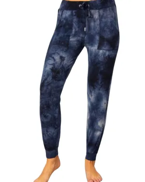 Super Soft Tye-Dye Joggers In Denim | Denim